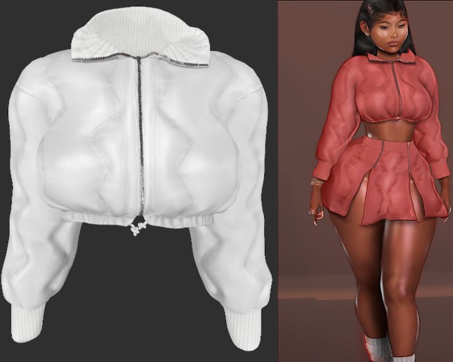 Jourda x Chun Li Bomber Jacket White