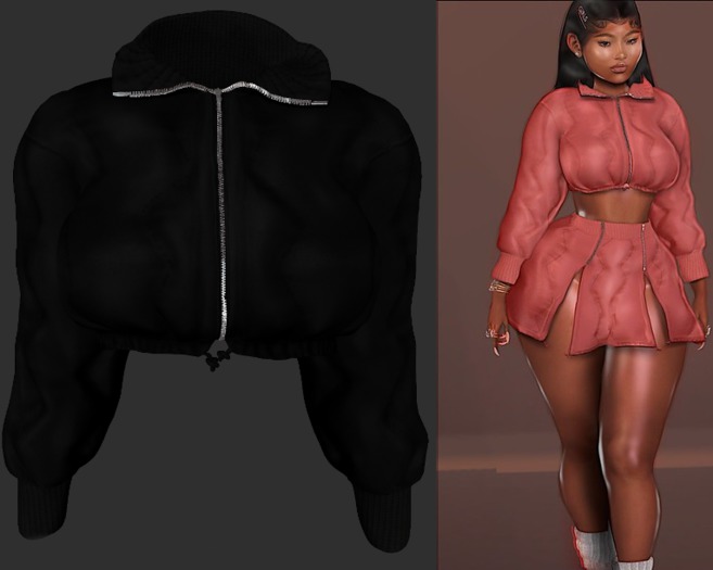 Jourda x Chun Li Bomber Jacket Tar