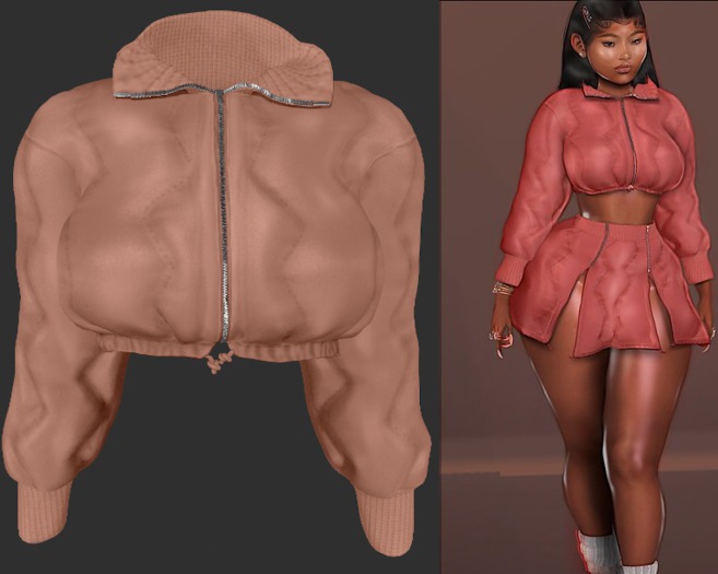 Jourda x Chun Li Bomber Jacket Nude