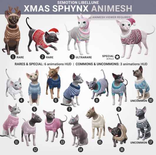 SEmotion Libellune Xmas Sphynx Animesh #15