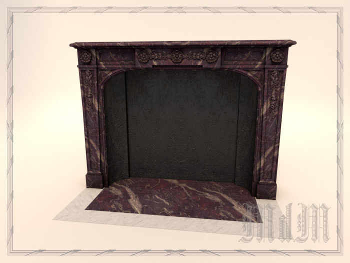 Chambre de la Reine - Fireplace (Original)