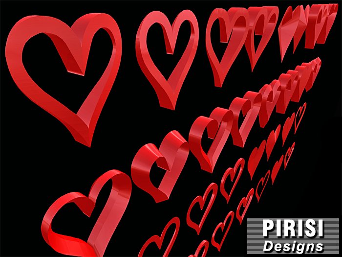 PIRISI - Sculpted Heart Collection 2 - Boxed - FULL PERMS