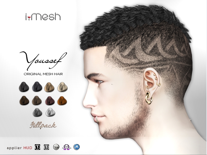 i.mesh - DEMO Youssef hair FULLpack
