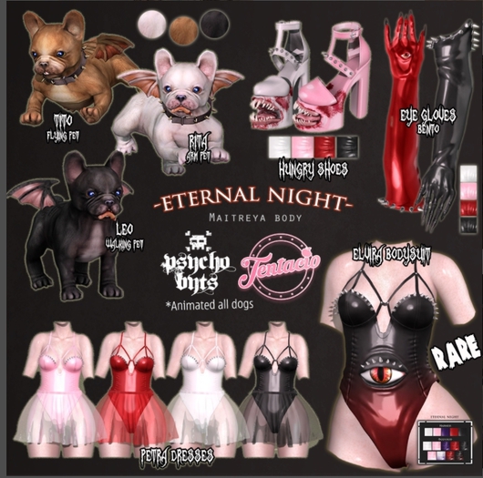 *Tentacio and .{PSYCHO:Byts}.* Eternal night. Rita white