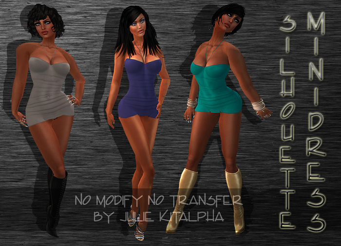 + Silhouette + MiniDress - Aiguemarine