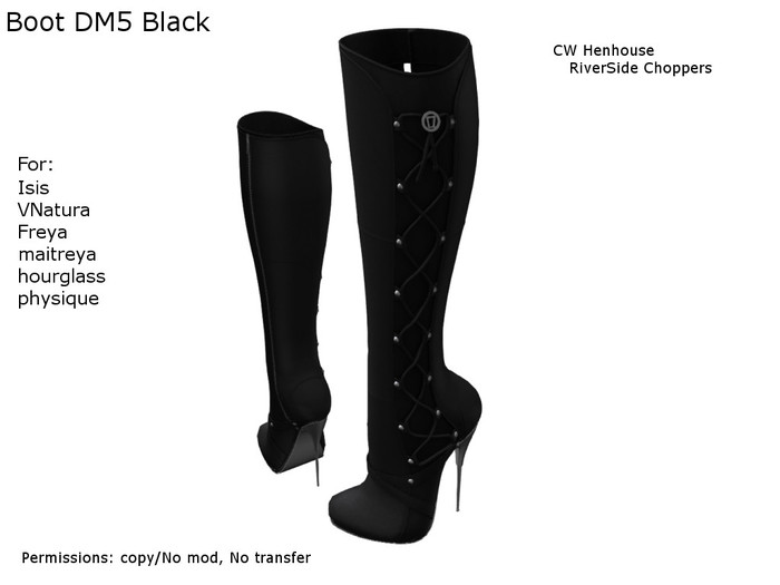 [CW] -Boot DM5 Black -BOX