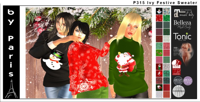 Ivy Festive Sweater - Tonic Belleza Slink Maitreya Legacy eBody DEMO
