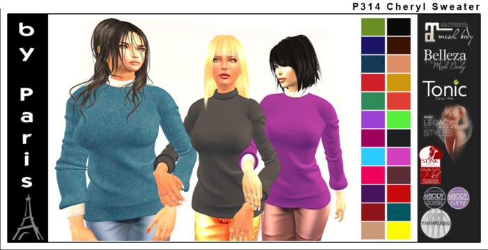 Cheryl Sweater - Tonic Belleza Slink Maitreya Legacy eBody DEMO