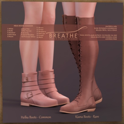 [BREATHE]-Helka Boots-Black