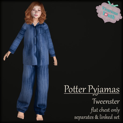 {V*Y} Potter Pyjamas - Blue Stripe