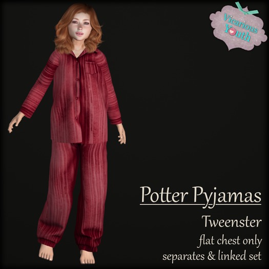 {V*Y} Potter Pyjamas - Red Stripe
