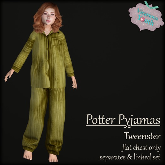 {V*Y} Potter Pyjamas - Yellow Stripe