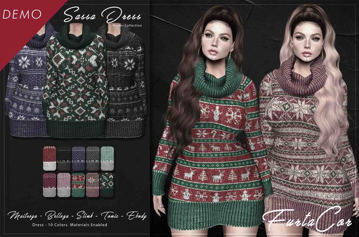 :::DEMO:::[FurtaCor Female] Sasa Dress
