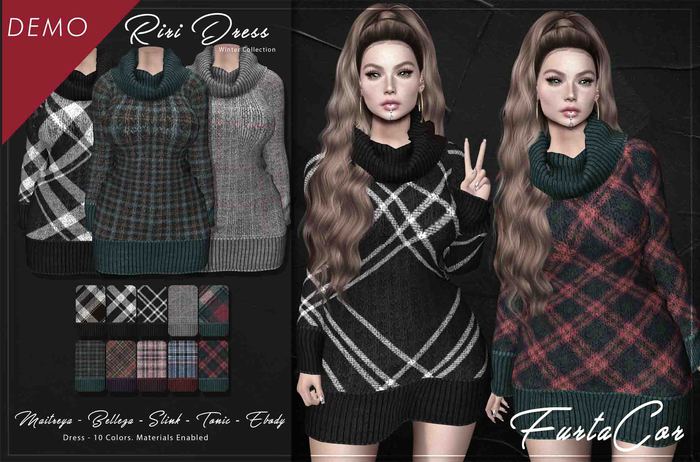 :::DEMO:::[FurtaCor Female] Riri Dress