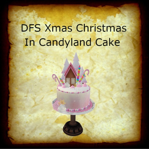 Second Life Marketplace DFS Xmas Christmas In Candyland Cake Texture