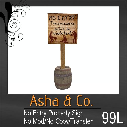 No Entry Sign (BOXED) - Asha & Co.