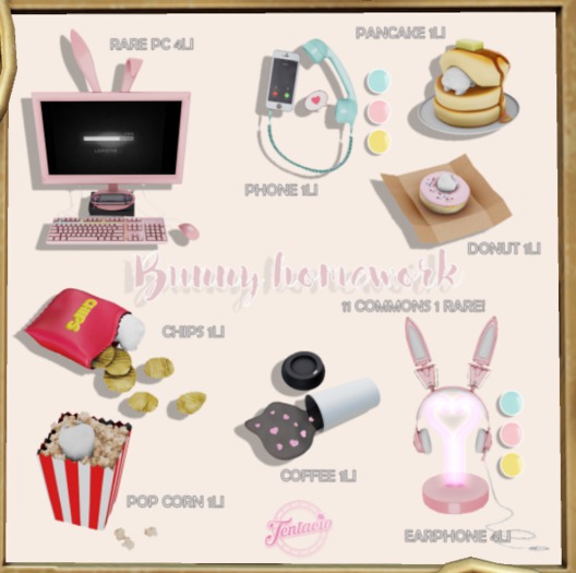 *Tentacio* Bunny homework. Bunny pc RARE