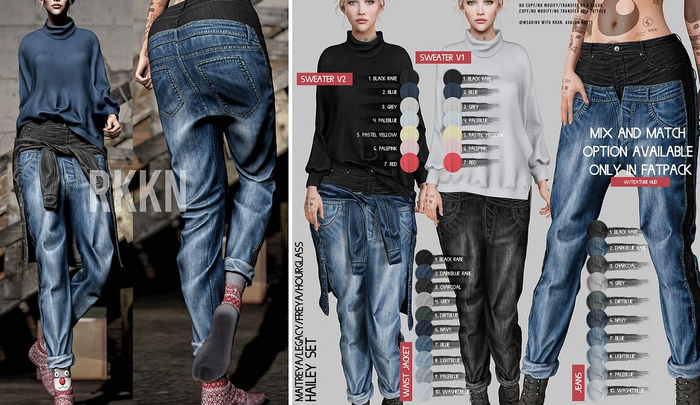 RKKN. Hailey Waist Jacket DirtBlue