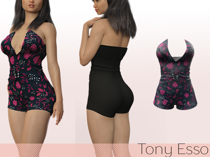 Tony Esso - Rosa Corset Romper (Rose)