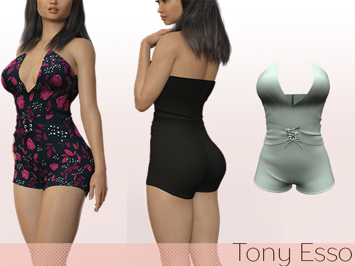 Tony Esso - Rosa Corset Romper (Mint)
