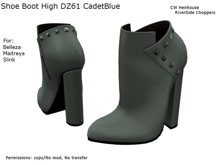 [CW] -Shoe Boot High DZ61 CadetBlue-BOX