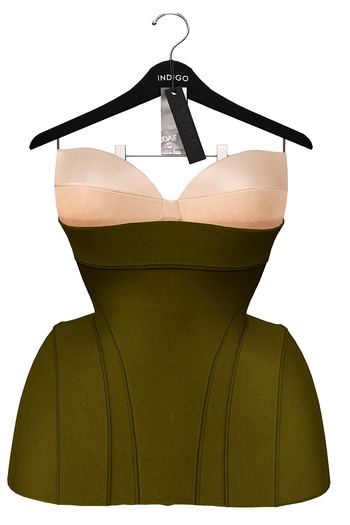 INDIGO - Oyia Structured Corset Top In Olive
