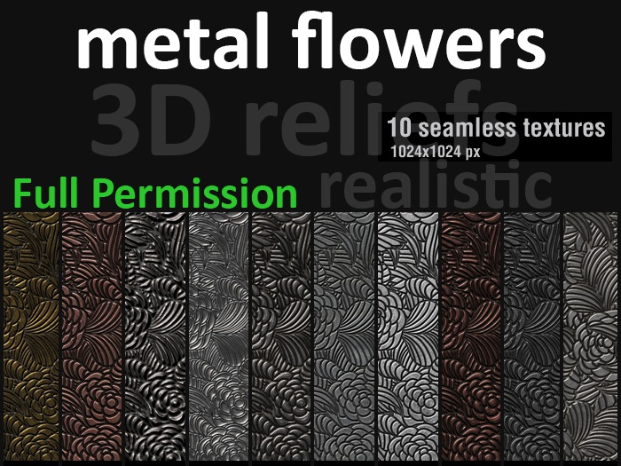 Metal Flowers Pack texture