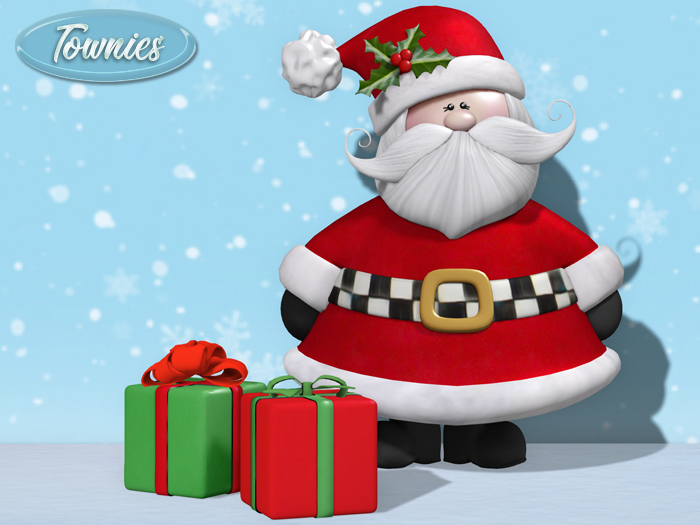 Townies Christmas Whimsical Santa Claus