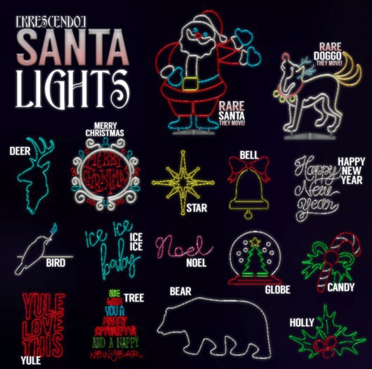 [Kres] Santa Lights - Doggo - RARE