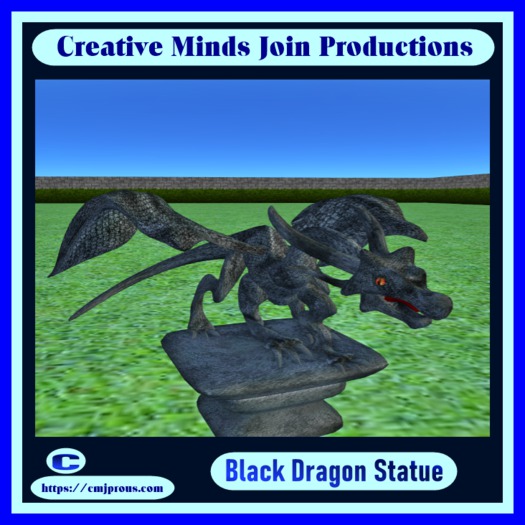 Black-Dragon Statue