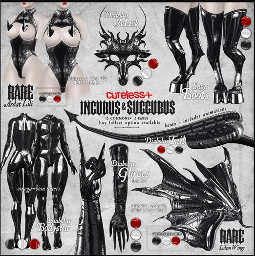 CURELESS[+] Incubus&Succubus / Diabolus Mask / WHITE (v.1)