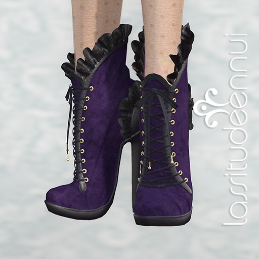lassitude & ennui Evelyn ankle boots  - purple