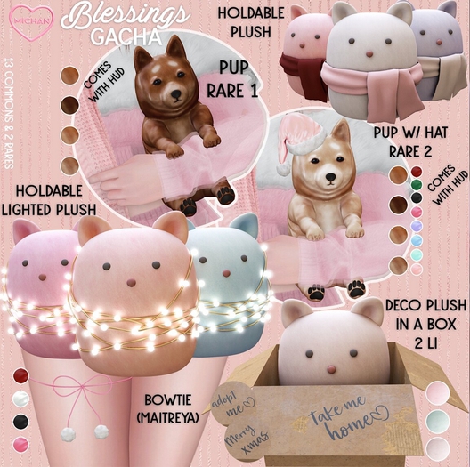 MICHAN - Blessings Gacha - Plush In A Box (blush)