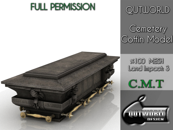 .::QUTWORLD Cemetery Coffin Model::.FP Unpack (ADD)