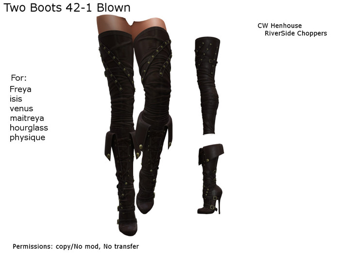 Second Life Marketplace [CW] Two Boots 421 Blown BOX