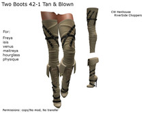 [CW] -Two Boots 42-1 Tan & Blown -BOX