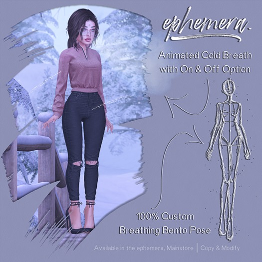 ephemera. - Animated Cold Breath & Bento Pose