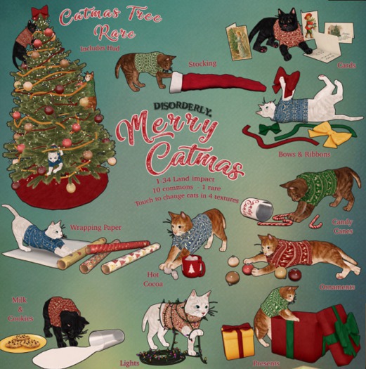 DISORDERLY. / Merry Catmas / Bows & Ribbons