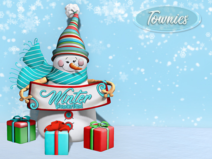 Townies Christmas Winter Changing Sign Snowmen (click)