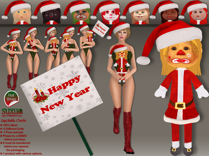 [SuXue Mesh] Santa Claus Doll - Buva - Hat - BOX