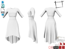 Dae Obj FBX For Hem Belted Dress Slink, Maitreya, Ocacin Voluptuous, Belleza, Tonic and Classic