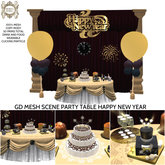 GD MESH SCENE PARTY TABLE HAPPY NEW YEAR