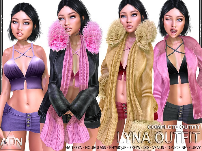 [AdN] DEMO Lyna outfit (maitreya slink belleza Tonic Fine Curvy