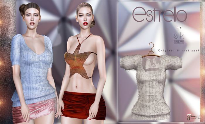 * SK * Estrella Sweter Silver