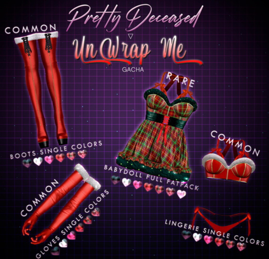 .PrettyDeceased. Unwrap Me Lingerie Pink
