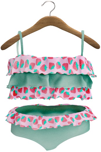 {Lula Belle} Kai Ruffle Swimsuit - STRAWBERRY {Boxed}