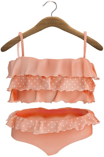 {Lula Belle} Kai Ruffle Swimsuit - PEACH {Boxed}