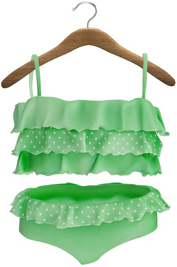 {Lula Belle} Kai Ruffle Swimsuit - LIME {Boxed}