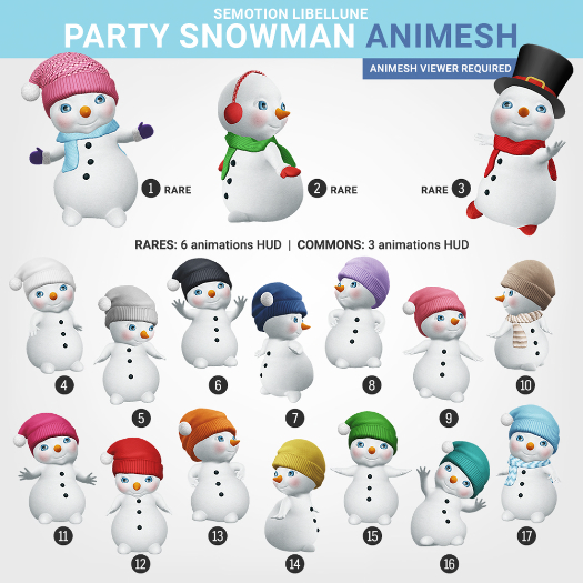 SEmotion Libellune Party Snowman Animesh #13