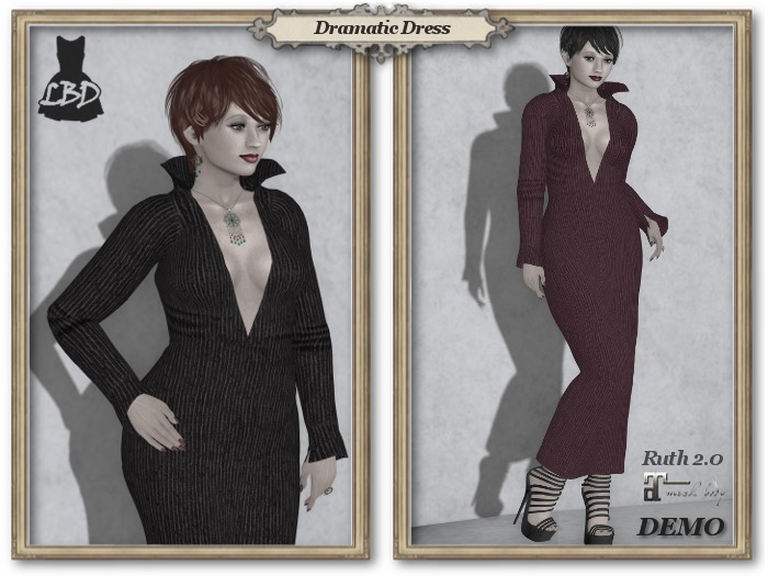 *LBD* Dramatic Dress - 2 colours - Maitreya & Ruth 2.0 DEMO